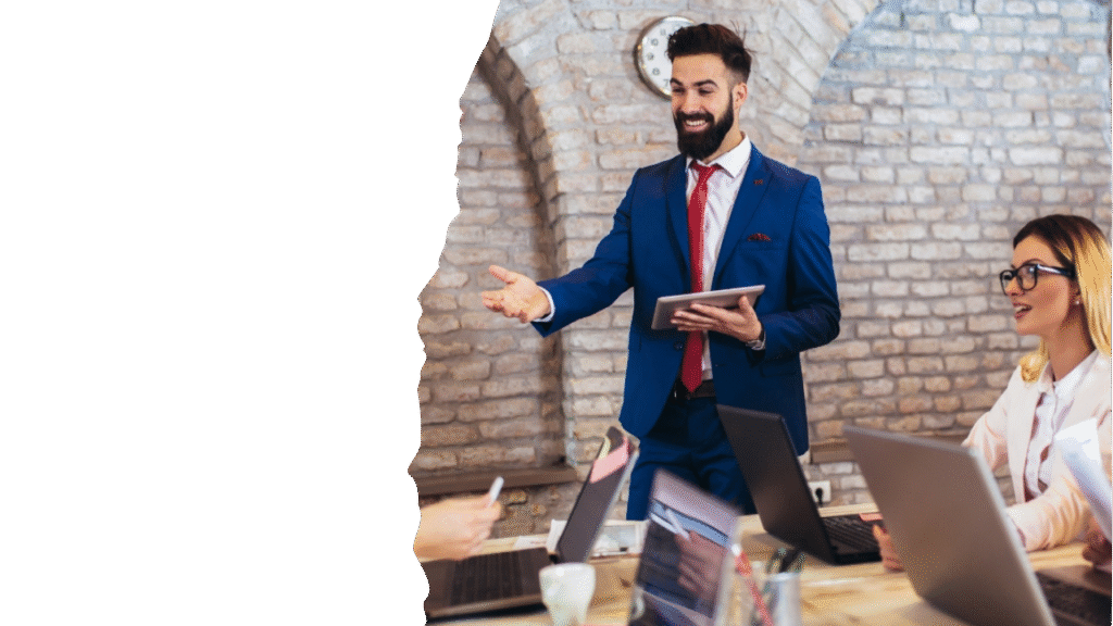 Team planning digital marketing services strategy for business growth